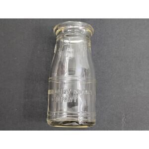 Vintage Hollywood Western Dairy Halfpint Milk Bottle Embossed Glass RARE